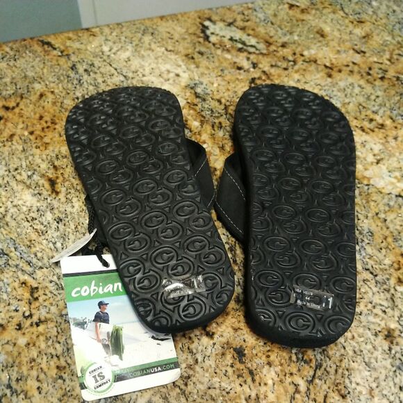 Vtg Man Cobian Maverick 11 Flip Flop Sandal MAV 10-001 Black 100% Original New - Picture 8 of 12